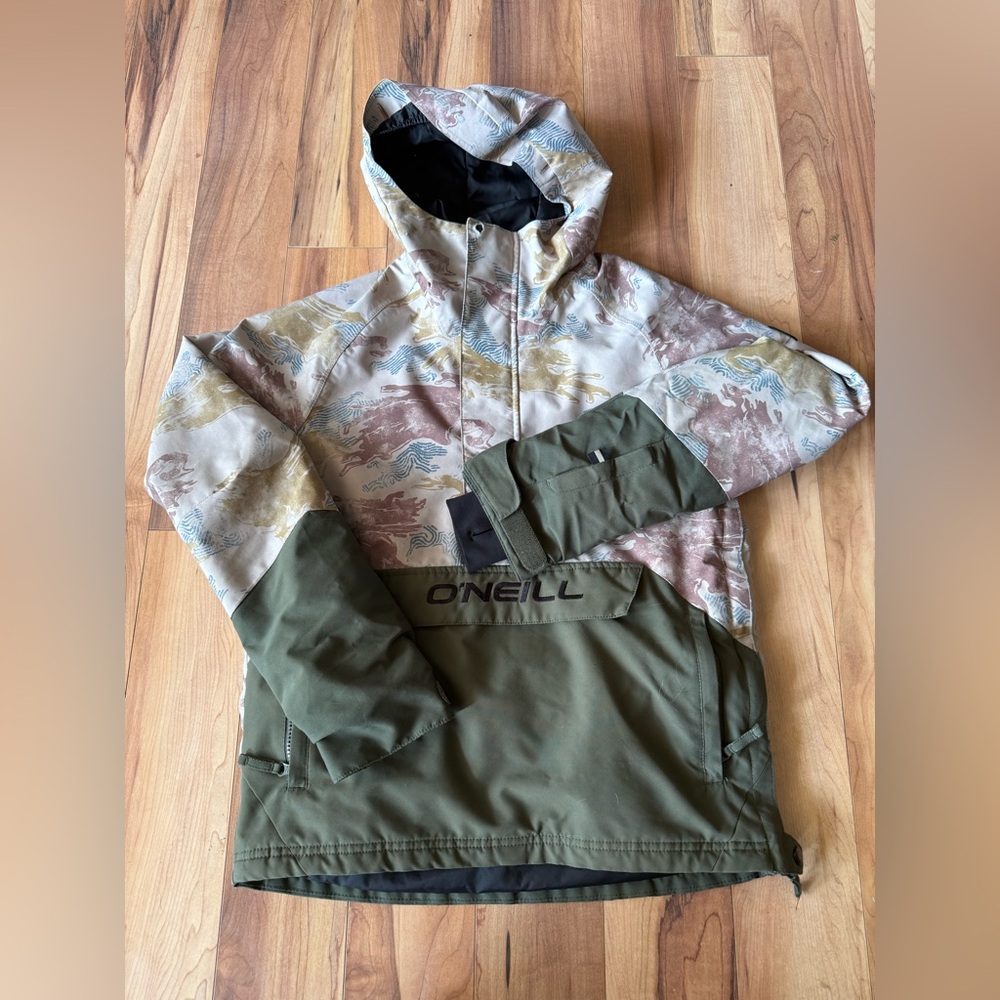 O'Neill Multicolor Hooded Snowboarding Jacket
